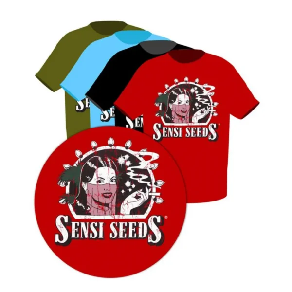 Camiseta Logo Original Azul Sensi Seeds