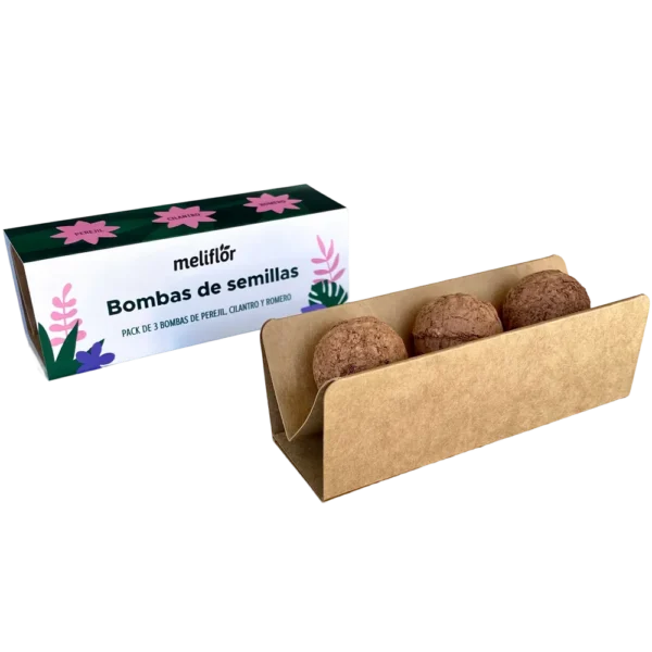 Meliflor Bombas de Semillas (Perejil, Cilantro y Romero)