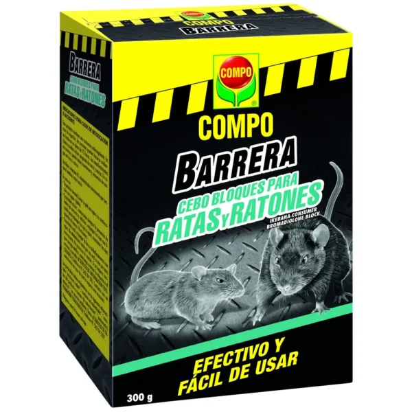 Compo Barrera Roedores Bloques 300gr