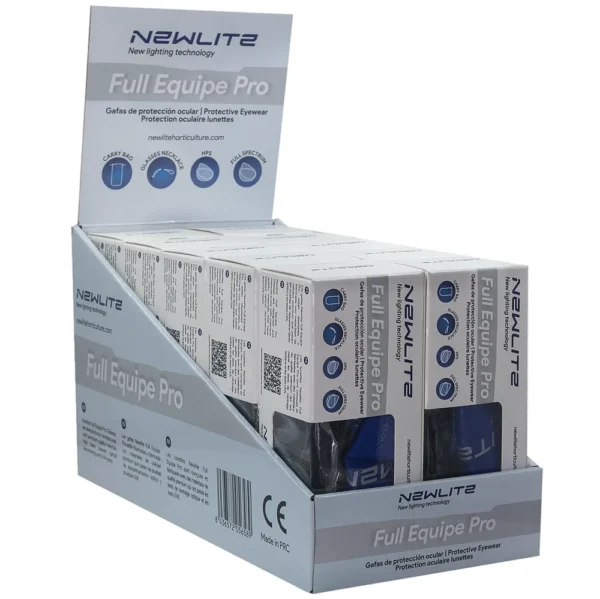 Gafas Newlite Full Equipe Pro (Caja 10Und) + Expositor