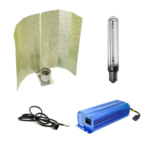 Kit 600W Reflector Stuco + Newlite HPS + Newlite E-Blue Electronico