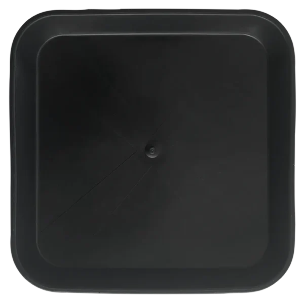 Plato Negro Cuadrado 23x23cm (Base 18x18cm) (Pack 200Uds)