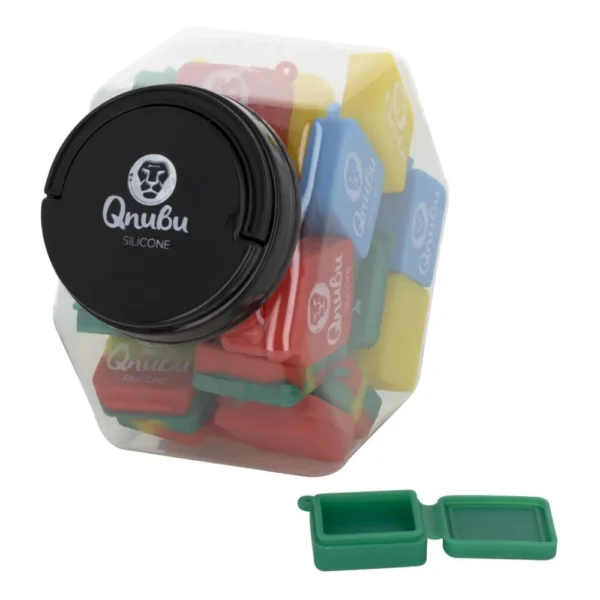 Llavero Qnubu Silicone Cuadrado 9ml (Display L 35Und)