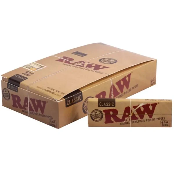 Papel de Fumar Raw Classic 1 1/4  24Und