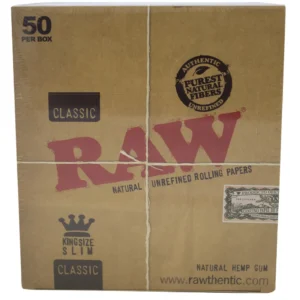 Papel de Fumar Raw Classic King Size Slim 50Und
