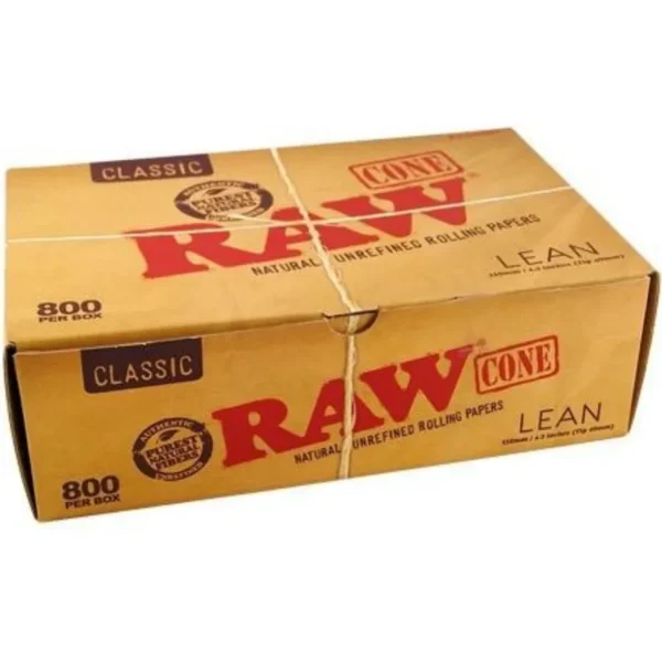 Papel de Fumar Raw Conos Raw Lean Classic (Caja 800Und)